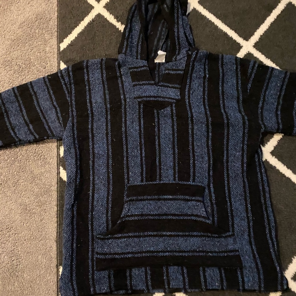 Vintage Jerga Poncho Pullover
